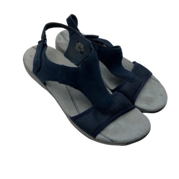 Easy Spirit Shoes - Easy Spirit Explore24  Blue Suede Active Sandals Size 8.5
